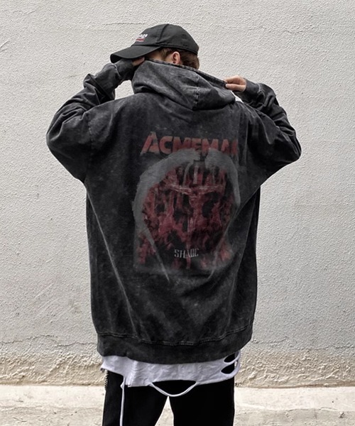 Theater code（シアターコード）の「▲vintage like graphic parka/ヴィンテージライク グラフィック パーカー フーディー（パーカー・メンズ・ブラック・3/2）」の6枚目の写真
