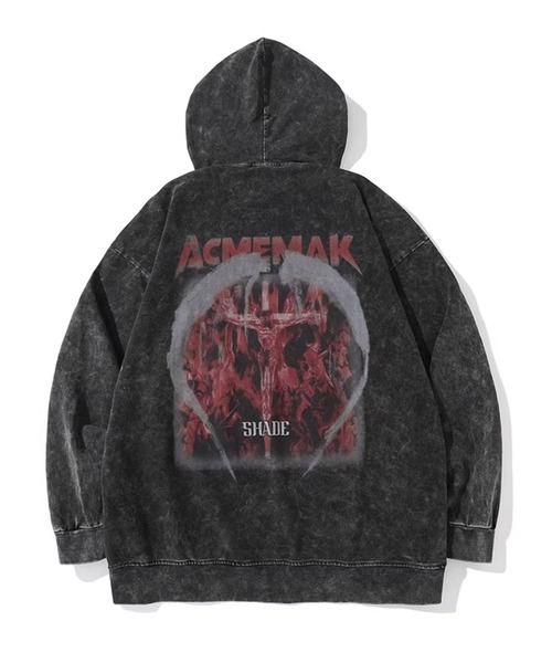 Theater code（シアターコード）の「▲vintage like graphic parka/ヴィンテージライク グラフィック パーカー フーディー（パーカー・メンズ・ブラック・3/2）」の8枚目の写真