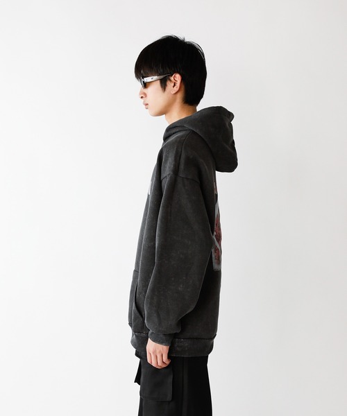 Theater code（シアターコード）の「▲vintage like graphic parka/ヴィンテージライク グラフィック パーカー フーディー（パーカー・メンズ・ブラック・3/2）」の15枚目の写真