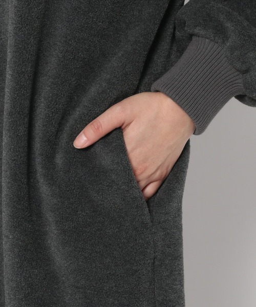 LOWRYS FARM（ローリーズファーム）の「フリースＺＩＰワンピース　974471（ワンピース・レディース・ブラック/グレー・FREE）」の5枚目の写真