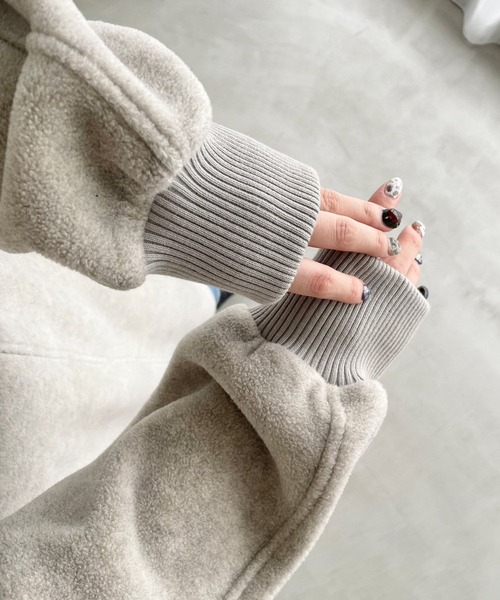 LOWRYS FARM（ローリーズファーム）の「フリースＺＩＰワンピース　974471（ワンピース・レディース・ブラック/グレー・FREE）」の21枚目の写真