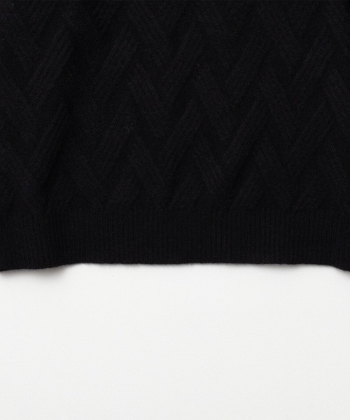 NAVY(ネイビー)の「NAVY 幾何学柄ニット(ニット/セーター・メンズ・ベージュ/ブラック/ホワイト/ネイビー・S/XL/L/M)」の12枚目の写真