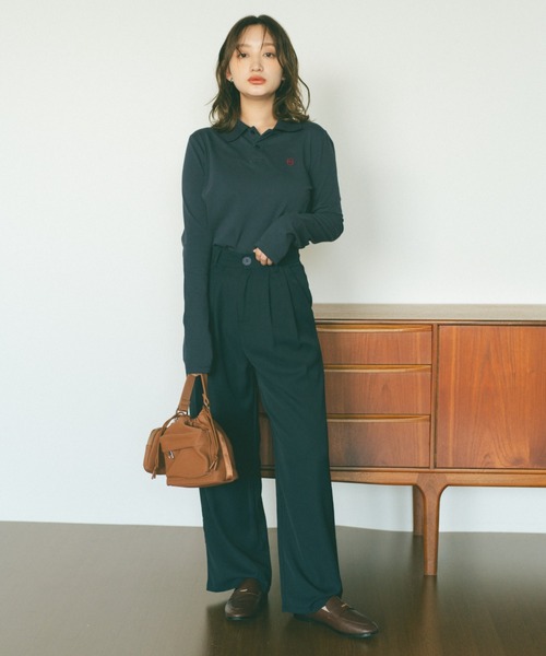 ストレートカラースラックス/SMLサイズ展開（スラックス