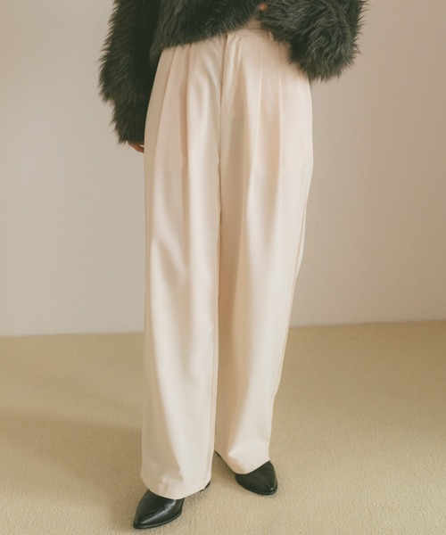 VANNIE U（ヴァニーユー）の「ストレートカラースラックス/SMLサイズ展開（スラックス・レディース・ブラック/グレー/ピンク/ブラウン/ホワイト/ベージュ/ネイビー・S/M/L）」の11枚目の写真