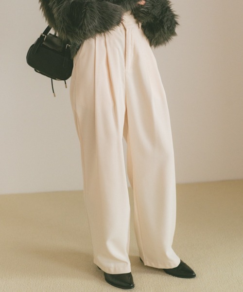 VANNIE U（ヴァニーユー）の「ストレートカラースラックス/SMLサイズ展開（スラックス・レディース・ブラック/グレー/ピンク/ブラウン/ホワイト/ベージュ/ネイビー・S/M/L）」の12枚目の写真