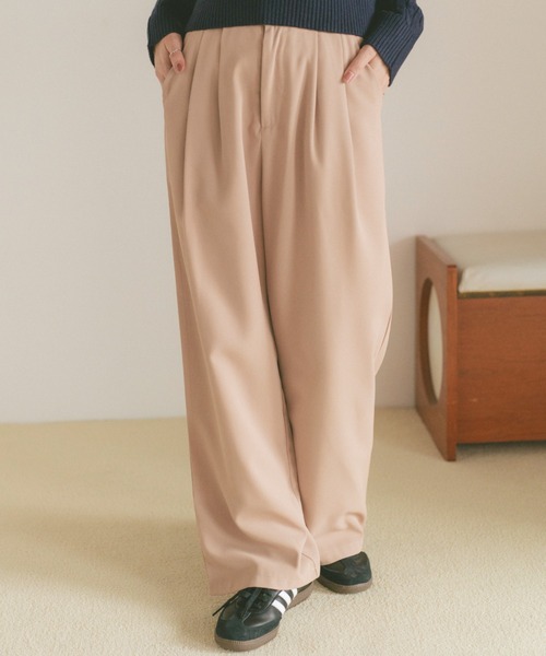 ストレートカラースラックス/SMLサイズ展開（スラックス）｜VANNIE U