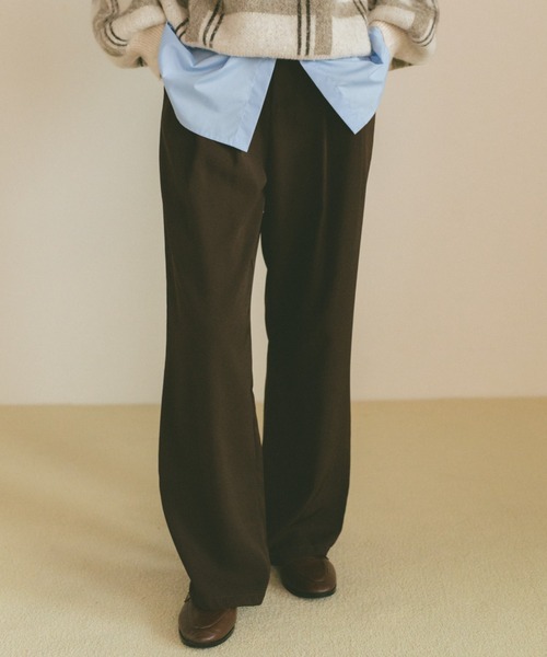 ストレートカラースラックス/SMLサイズ展開（スラックス）｜VANNIE U