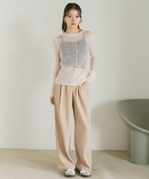 VANNIE U(ヴァニーユー)の「ストレートカラースラックス/SMLサイズ展開(スラックス・レディース・ブラック/グレー/ピンク/ブラウン/ホワイト/ベージュ/ネイビー・S/M/L)」の11枚目の写真