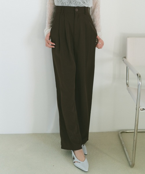 VANNIE U(ヴァニーユー)の「ストレートカラースラックス/SMLサイズ展開(スラックス・レディース・ブラック/グレー/ピンク/ブラウン/ホワイト/ベージュ/ネイビー・S/M/L)」の10枚目の写真