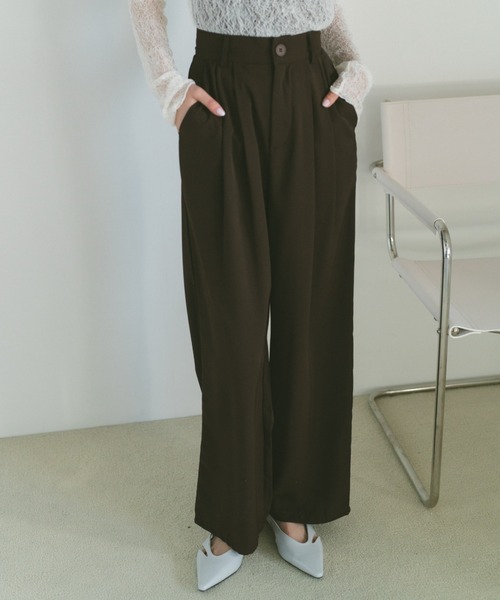 VANNIE U(ヴァニーユー)の「ストレートカラースラックス/SMLサイズ展開(スラックス・レディース・ブラック/グレー/ピンク/ブラウン/ホワイト/ベージュ/ネイビー・S/M/L)」の9枚目の写真