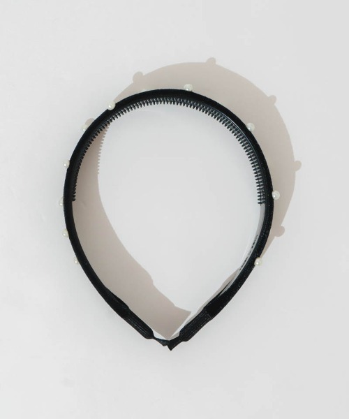 flower（フラワー）の「ドットパールカチューシャ（カチューシャ・レディース・ブラック・FREE）」の4枚目の写真