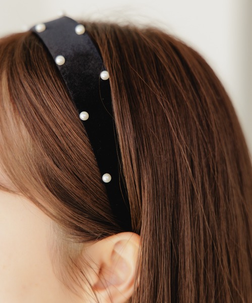 flower（フラワー）の「ドットパールカチューシャ（カチューシャ・レディース・ブラック・FREE）」の10枚目の写真