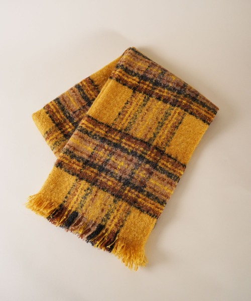 TIMELESS COMFORT（タイムレスコンフォート）の「【PIERRE QUIOC（ピエールキオック）】 Macaron Etole56x180 RED（マフラー・レディース・レッド/イエロー・ONE SIZE）」の3枚目の写真