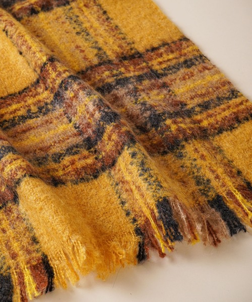 TIMELESS COMFORT（タイムレスコンフォート）の「【PIERRE QUIOC（ピエールキオック）】 Macaron Etole56x180 RED（マフラー・レディース・レッド/イエロー・ONE SIZE）」の4枚目の写真