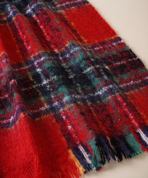 TIMELESS COMFORT（タイムレスコンフォート）の「【PIERRE QUIOC（ピエールキオック）】 Macaron Etole56x180 RED（マフラー・レディース・レッド/イエロー・ONE SIZE）」の7枚目の写真