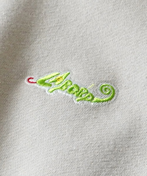 Labordi（ラボード）の「裏起毛 ドロスト ワンポイント刺繍ロゴ ビッグシルエットプルオーバースウェット ユニセックス（スウェット・メンズ・グリーン/チャコールグレー/ブラック/ベージュ/グレー/ネイビー・L/XL/M）」の11枚目の写真