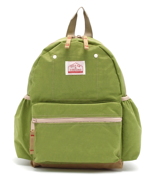 Ocean&Ground(オーシャン&グラウンド)の「DAYPACK GOODDAY (S・M)(バックパック/リュック)」|ライトグリーン