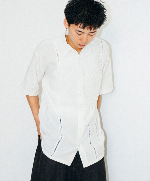 BEAMS（ビームス）の「BEAMS / レース クレイジー シャツ（シャツ/ブラウス・メンズ・ネイビー/ホワイト・L/M/XL/S）」の5枚目の写真