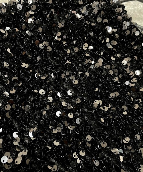 fredy emue(フレディエミュ)の「ベロアスパンコール巾着ショルダーバッグ(ショルダーバッグ・レディース・グレー/ブラック/ネイビー・FREE)」の18枚目の写真