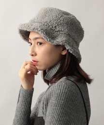 モヘア グレー 帽子 モヘアニット」に該当するメンズのハット（グレー/灰色系
