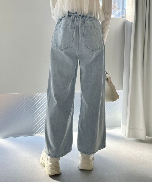 OLIVE des OLIVE（オリーブデオリーブ）の「2WAYライズブリーチデニムパンツ　1041030010（デニムパンツ・レディース・グレー/サックスブルー・SMALL/MEDIUM）」の11枚目の写真