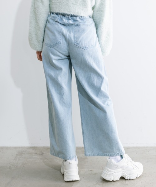 OLIVE des OLIVE（オリーブデオリーブ）の「2WAYライズブリーチデニムパンツ　1041030010（デニムパンツ・レディース・グレー/サックスブルー・SMALL/MEDIUM）」の18枚目の写真