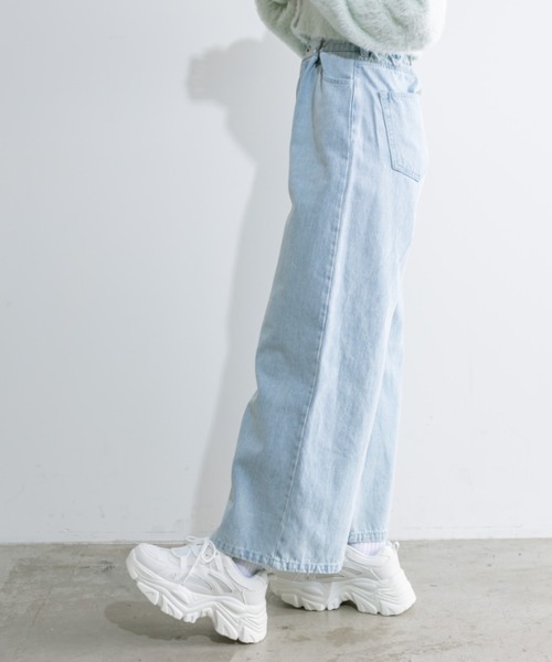 OLIVE des OLIVE（オリーブデオリーブ）の「2WAYライズブリーチデニムパンツ　1041030010（デニムパンツ・レディース・グレー/サックスブルー・SMALL/MEDIUM）」の17枚目の写真