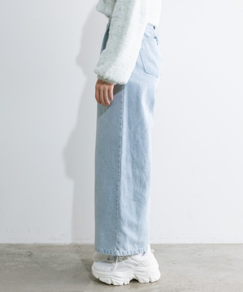 OLIVE des OLIVE（オリーブデオリーブ）の「2WAYライズブリーチデニムパンツ　1041030010（デニムパンツ・レディース・グレー/サックスブルー・SMALL/MEDIUM）」の21枚目の写真