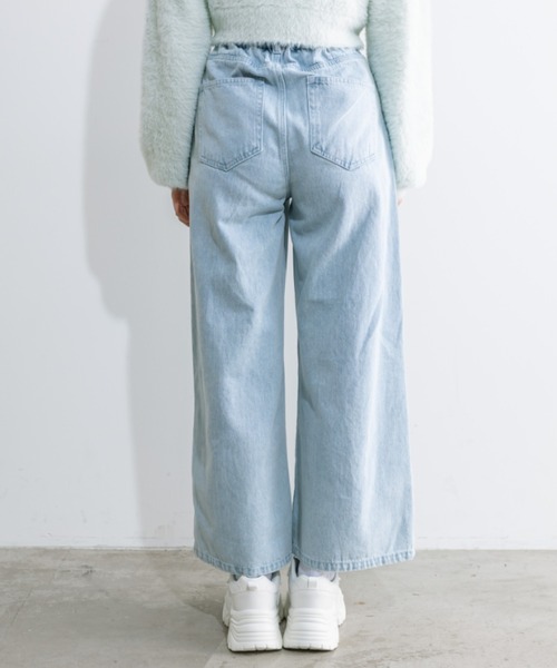 OLIVE des OLIVE（オリーブデオリーブ）の「2WAYライズブリーチデニムパンツ　1041030010（デニムパンツ・レディース・グレー/サックスブルー・SMALL/MEDIUM）」の22枚目の写真