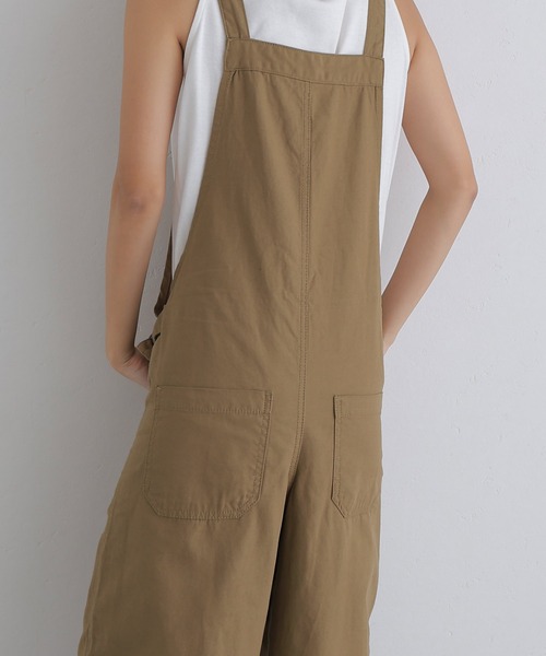 ElegChic(エレグシック)の「ベイカーワイドサロペットパンツ(サロペット/オーバーオール・レディース・カーキ/ブラック/ベージュ・XL/3L/4L/L/M)」の18枚目の写真