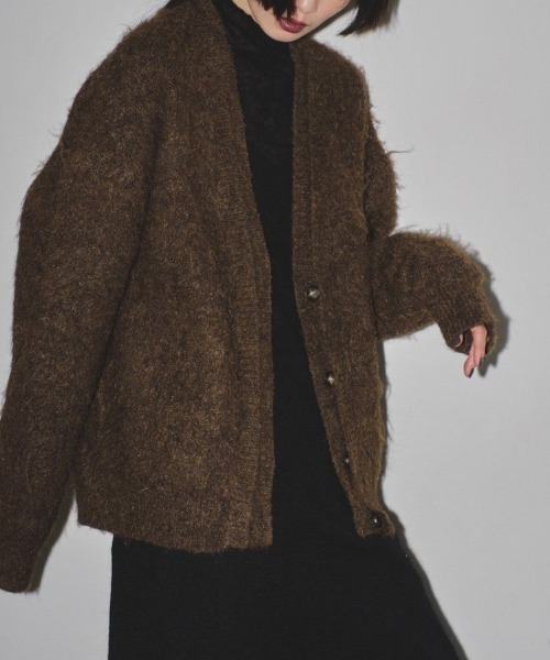 TODAYFUL（トゥデイフル）の「TODAYFUL Brashed Vneck Cardigan
