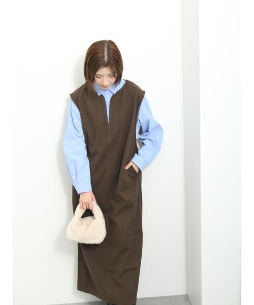 Samansa Mos2 blue（サマンサモスモスブルー）の「ウールライク