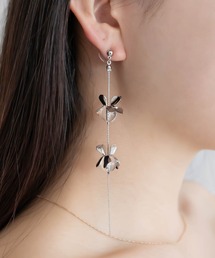 フラワーロングピアス