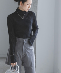 Noble | シルクカシミヤ ソフトワイドリブニット(ニット/セーター)