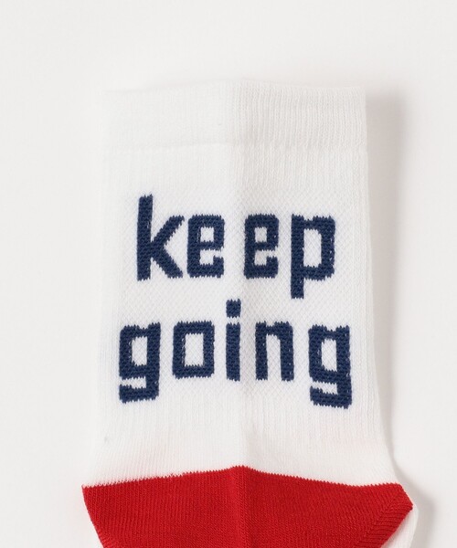 B:MING by BEAMS（ビーミングバイビームス）の「B:MING by BEAMS / バックロゴ ソックス（13~21cm）（ソックス/靴下・キッズ・ホワイト/ライトブルー/ベージュ・M 16-18cm/S 13-15cm/L 19-21cm）」の7枚目の写真