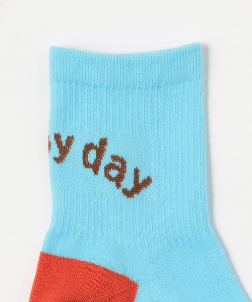 B:MING by BEAMS（ビーミングバイビームス）の「B:MING by BEAMS / バックロゴ ソックス（13~21cm）（ソックス/靴下・キッズ・ホワイト/ライトブルー/ベージュ・M 16-18cm/S 13-15cm/L 19-21cm）」の6枚目の写真