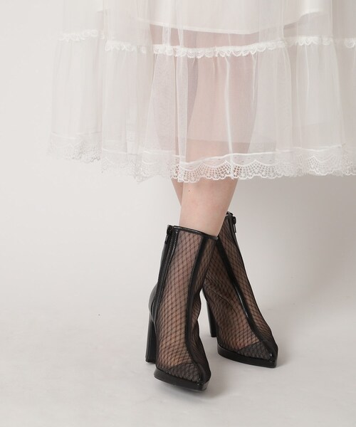 ESPERANZA(エスペランサ)の「アーモンドトゥチュールブーツ 24SS(ブーツ・レディース・ブラック系8/アイボリー系8・M/L/LL/S)」の17枚目の写真