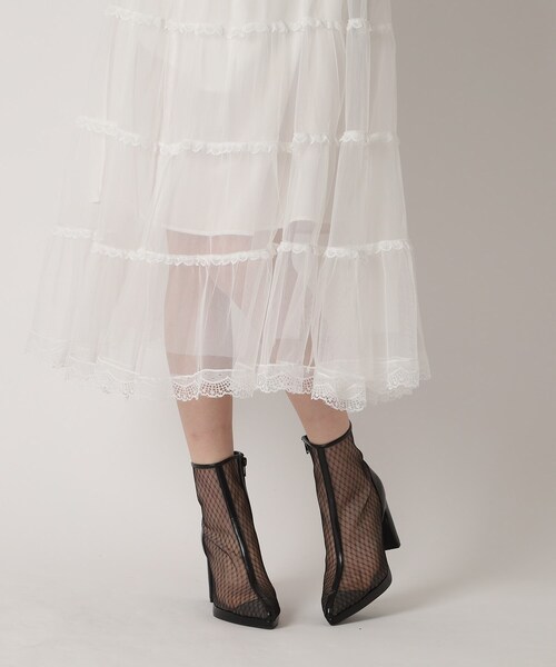 ESPERANZA(エスペランサ)の「アーモンドトゥチュールブーツ 24SS(ブーツ・レディース・ブラック系8/アイボリー系8・M/L/LL/S)」の20枚目の写真