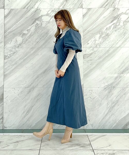 ESPERANZA(エスペランサ)の「アーモンドトゥチュールブーツ 24SS(ブーツ・レディース・ブラック系8/アイボリー系8・M/L/LL/S)」の14枚目の写真