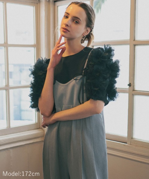 DONOBAN（ドノバン）の「リボンキャミサロペット（サロペット/オーバーオール・レディース・ブラック/グレー系その他・F）」の18枚目の写真