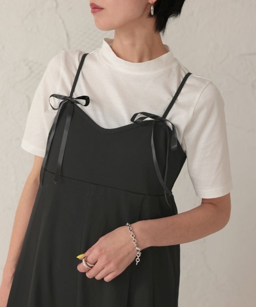 サロペット・オーバーオール・オールインワン DONOBAN all in one dress & tulle tops DONOBAN（ドノバン）の「リボンキャミサロペット（サロペット