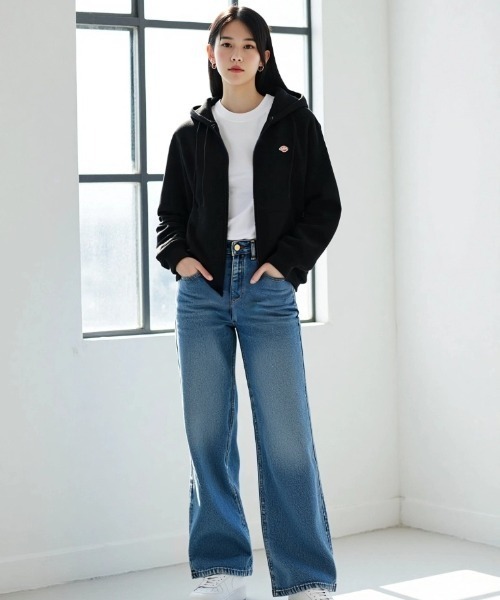 セール】Dickies/ディッキーズ 別注 オーバーサイズ 裏起毛 ミニロゴ