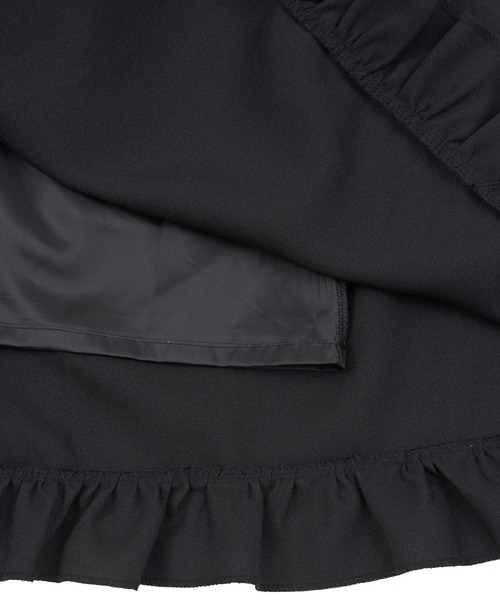PUNYUS（プニュズ）の「フリルティアードロングスカート（スカート・レディース・ブラック・1/2/3/4）」の3枚目の写真