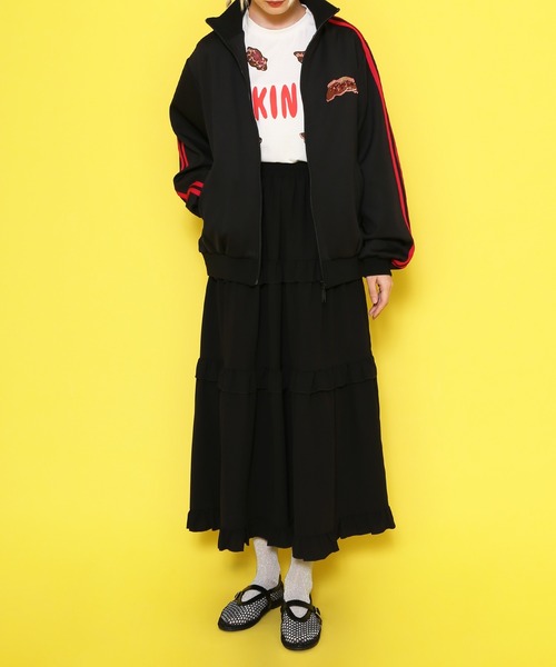 PUNYUS（プニュズ）の「フリルティアードロングスカート（スカート・レディース・ブラック・1/2/3/4）」の21枚目の写真