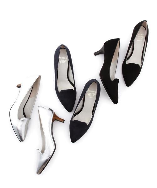 Boisson Chocolat（ボワソンショコラ）の「ボワソンショコラ/B BCポインテッドオペラパンプス55（パンプス・レディース・シルバー/ブラック/ネイビー・22cm/24.5cm/24cm/23cm/22.5cm/23.5cm）」の12枚目の写真