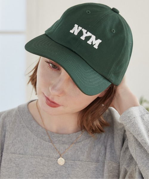ANGIE（アンジー）の「NYM 刺繍ロゴキャップ（キャップ・レディース・グリーン/ブラック/アイボリー・FREE）」の21枚目の写真
