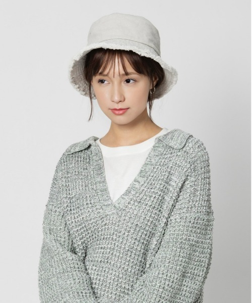 Champion(チャンピオン)の「【Champion】フリンジバケットハット(ハット・レディース・ブラック/ライトグレー/キナリ・フリー)」の17枚目の写真
