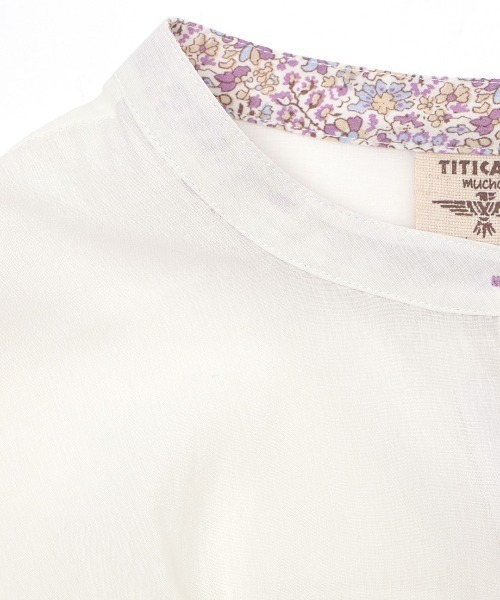 チチカカ(チチカカ)の「タックチュニックブラウス【大きいサイズ】(シャツ/ブラウス・レディース・ブルー/ネイビー/ベージュ・3L)」の15枚目の写真