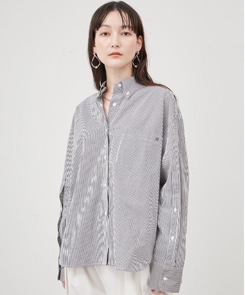 【美品】ミラオーウェン/袖スリット釦ダウンシャツ/サイズ0 Mila Owen 袖スリット釦ダウンシャツ サイズ0 - トップス最 安 価格