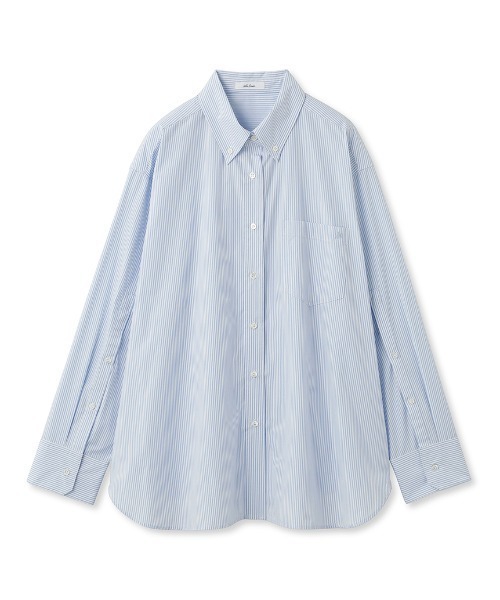 Mila Owen（ミラオーウェン）の「2サイズ袖スリット釦ダウンシャツ【手洗い可能】（シャツ/ブラウス・レディース・ライトブルー/ピンク/ホワイト/チャコールグレー・1/0）」の5枚目の写真